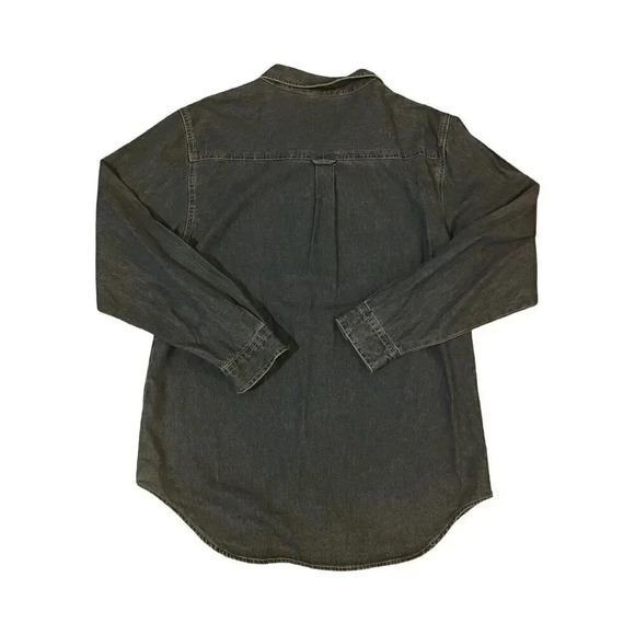 Vtg Bobbie Brooks Women's Denim Button Up Shirt Blue Small Embroidered Cardinals - Picture 3 of 3